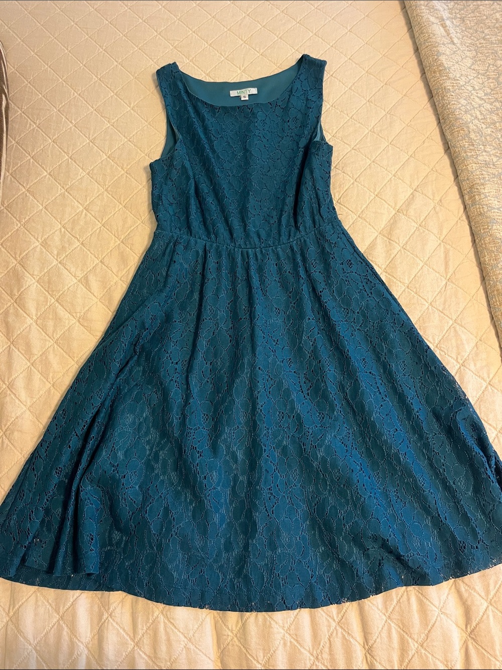Teal Lace Dress